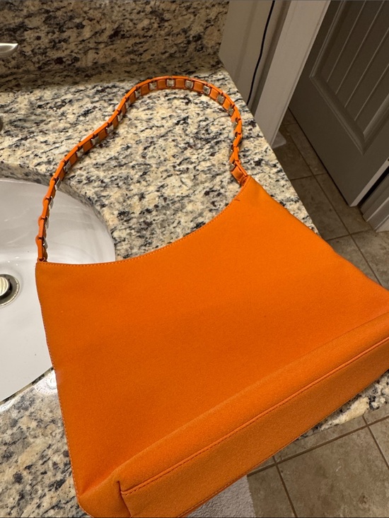 Salvatore Ferragamo Handbags - Ferragamo Orange Shoulder Tote Handbag